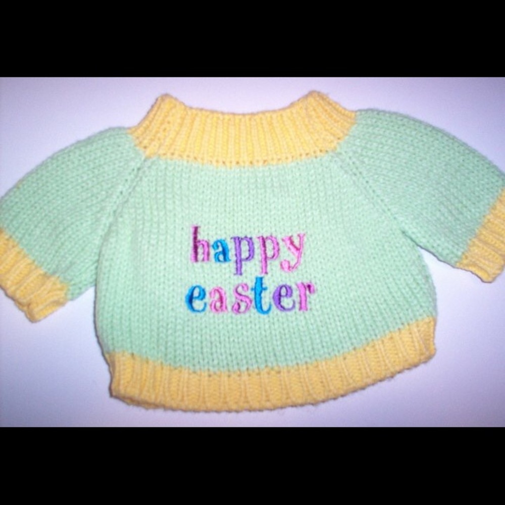 NEW Stuffed Animal Outfit - Happy Easter Sweater
